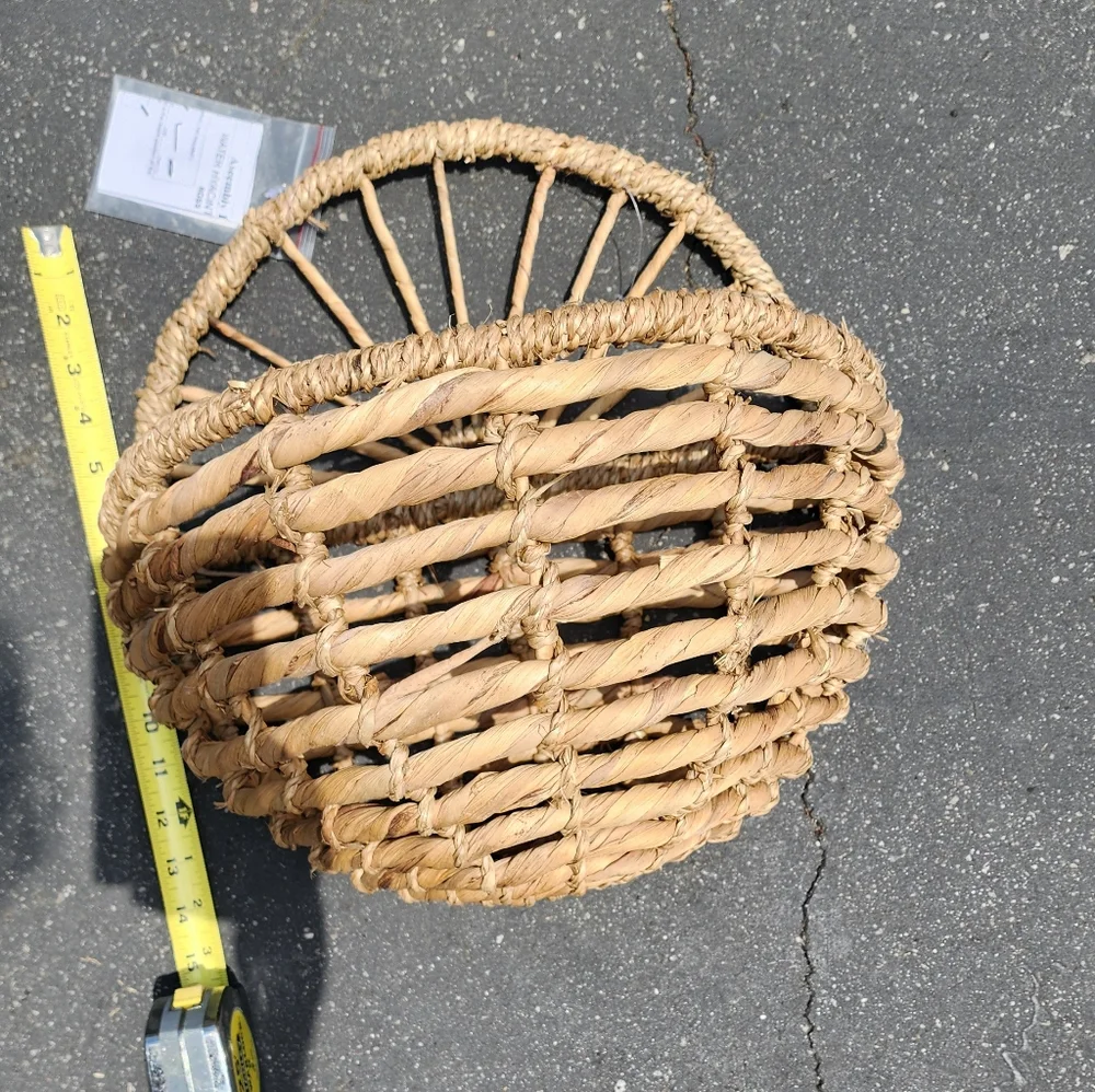 NWT Rattan Wall Pockets - Set of 2